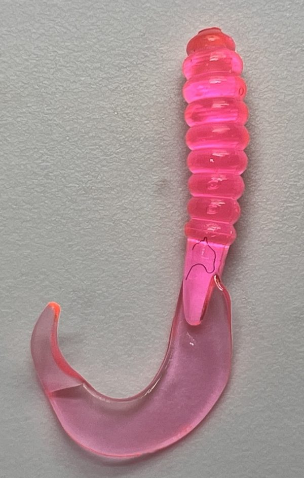 Pink - Curly Tail Grub