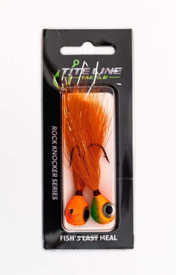 Orange - BuckTail Jig (Rock Knocker Series) - Image 5