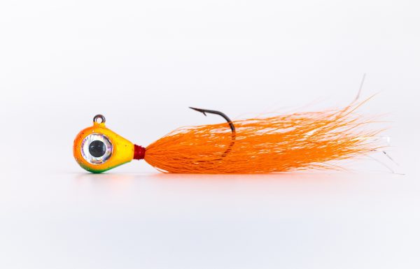 Orange - BuckTail Jig (Rock Knocker Series)