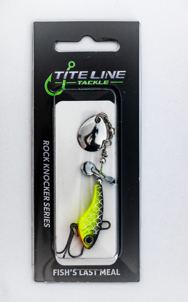 Chartreuse Shad  - Rip N Spin (Rock Knocker Series) - Image 2