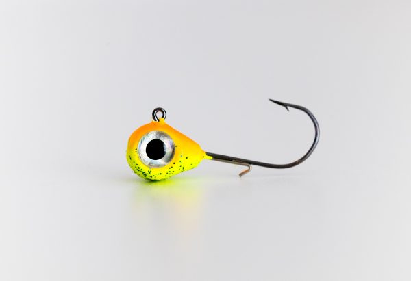 Chartreuse/Orange - Rockin Jig Head (Rock Knocker Series)