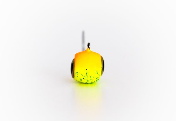 Chartreuse/Orange - Rockin Jig Head (Rock Knocker Series) - Image 3